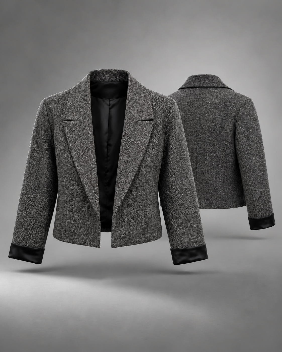 The Slate Gray Jacket — AI design concept, pending approval